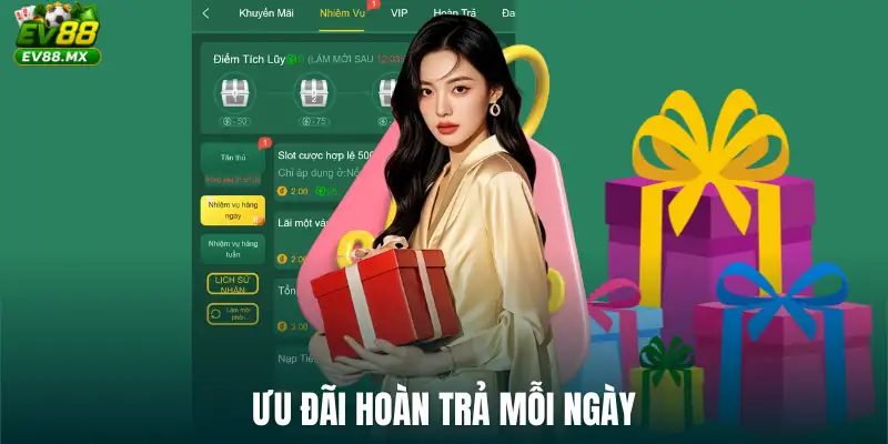 Ưu đãi hoàn trả mỗi ngày